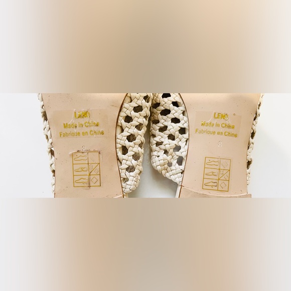 New Jeffrey Campbell Leno pointed toe flat slide mules, cream. Sz 8, Orig $135 - Picture 7 of 14